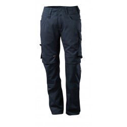 Pantalon avec poches genouillères poids léger unicolore