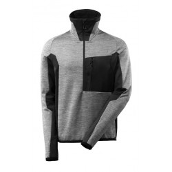 Pull en polaire avec fermeture zippée courte