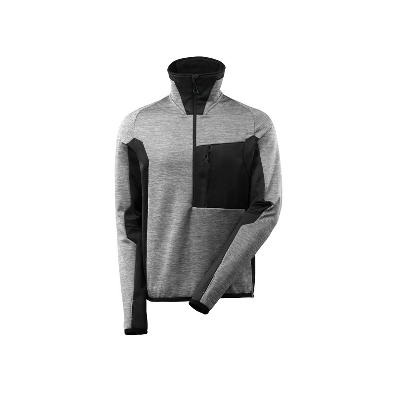 Pull en polaire avec fermeture zippée courte