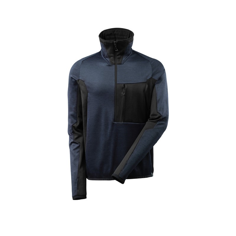 Pull en polaire avec fermeture zippée courte