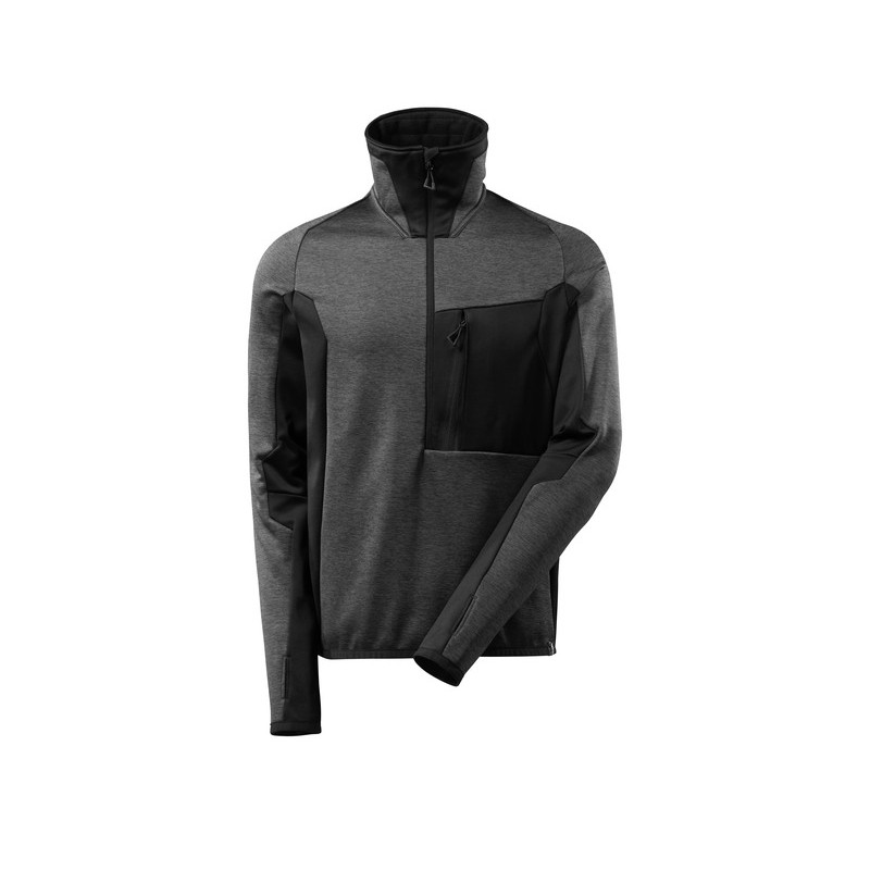 Pull en polaire avec fermeture zippée courte