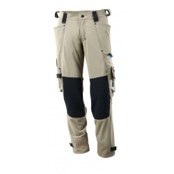 Pantalon avec poches genouillères stretch multidirectionnel léger