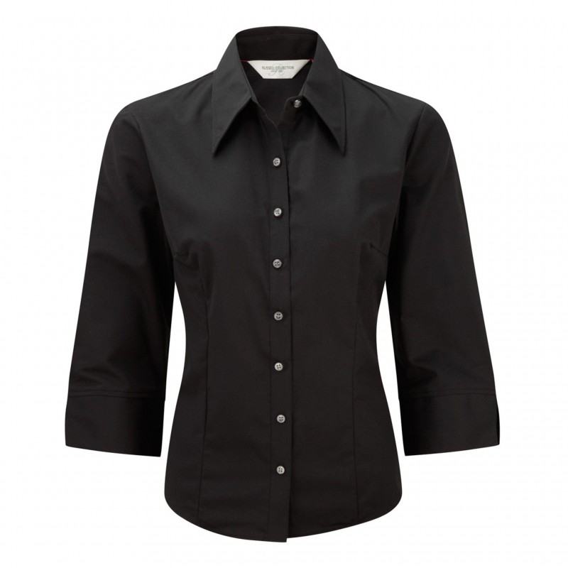 Chemise cintrée femme en tencel