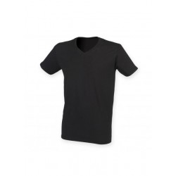 Tee-Shirt stretch Col V Homme