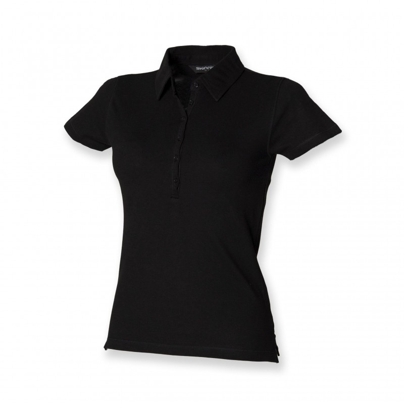 Polo femme stretch