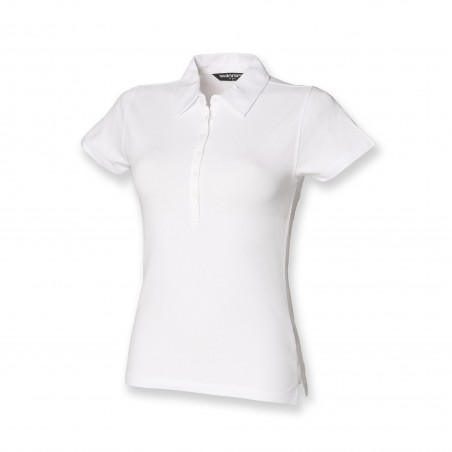 Polo femme stretch