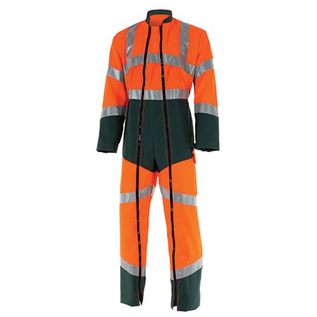 Combinaison 2 Zip Fluo Safe