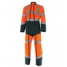 Combinaison 2 Zip Fluo Safe