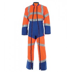 Combinaison 2 Zip Fluo Safe