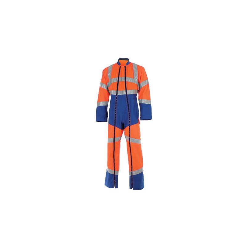 Combinaison 2 Zip Fluo Safe