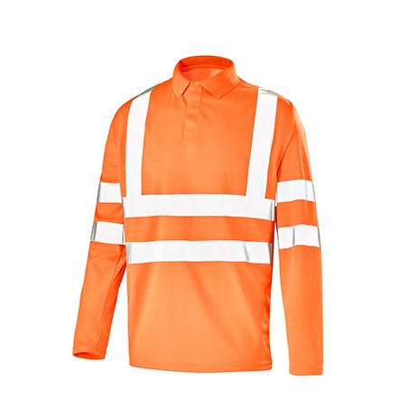 Polo Manches Longues Fluo Safe